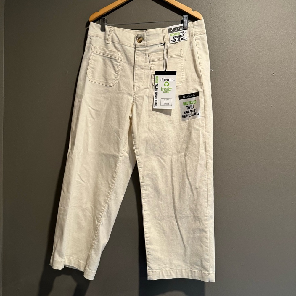 d. Jeans Twill High Rise Wide Leg Ankle Jeans Size 16